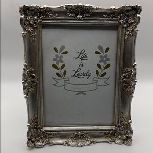 Azure Home 5x7 Ornate Photo Frame - Silver